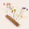 Dried flowers with personalised wooden stand Dried flowers with personalised wooden stand