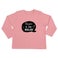 T-shirt bébé personnalisé - Manches longues - Rose pâle - 50/56
