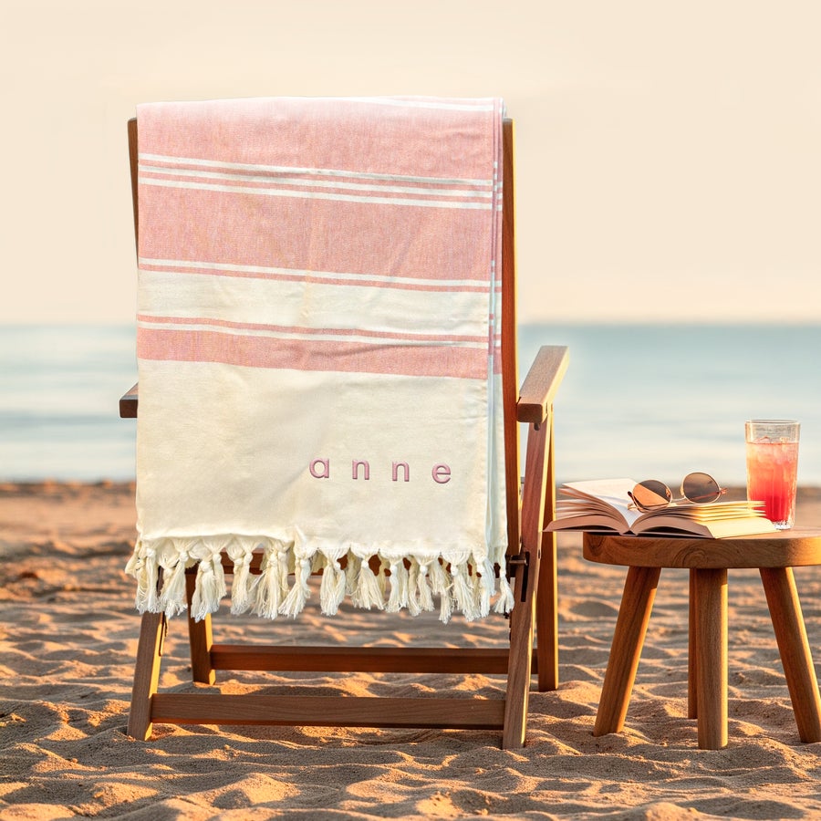 Hammamhandduk med namn Hammamhandduk med namn