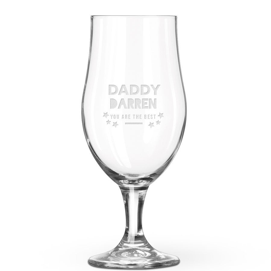 Copas de cerveza con nombre - Día del Padre