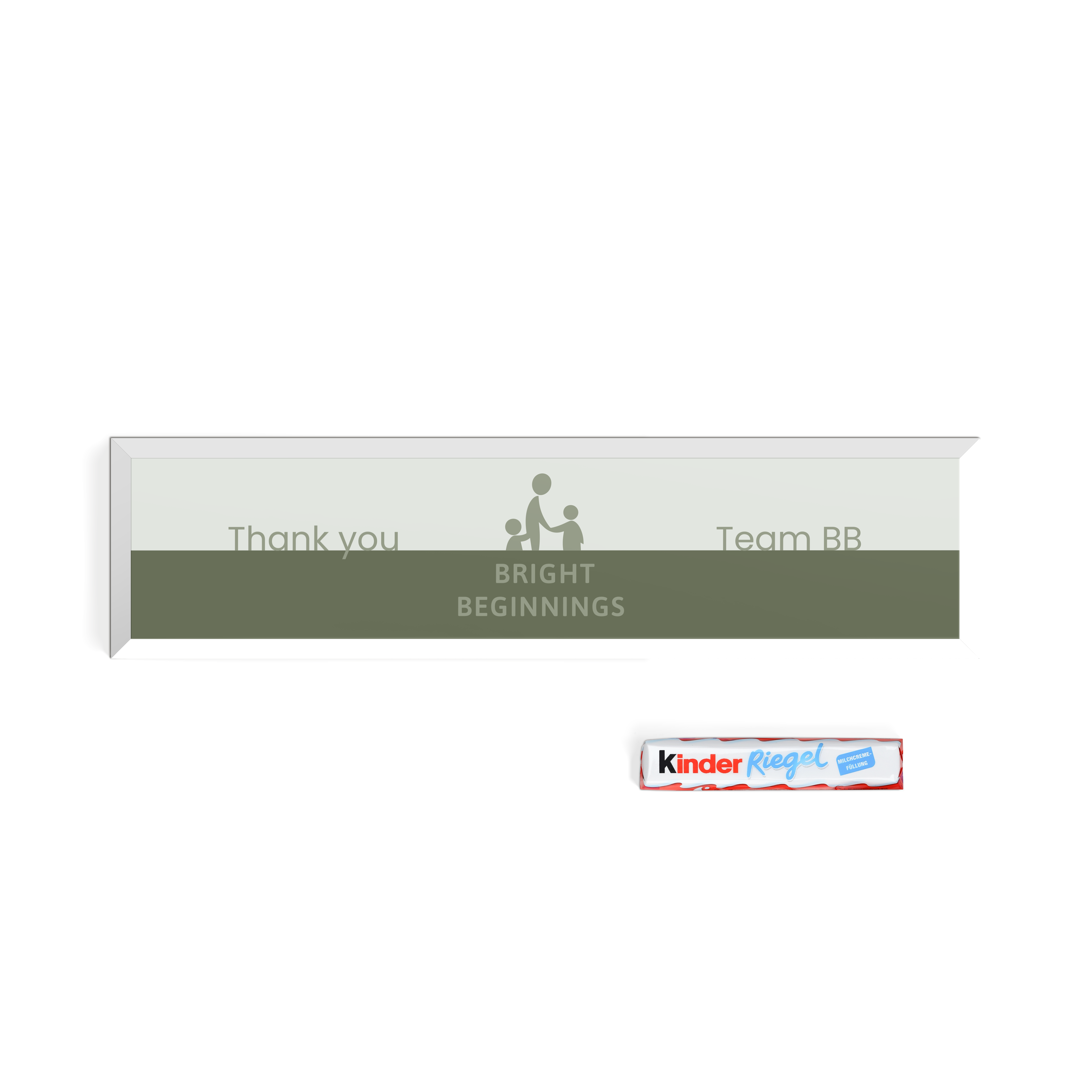 Individuell gestalteter XXL kinder Riegel personalisieren mit Logo und Text 