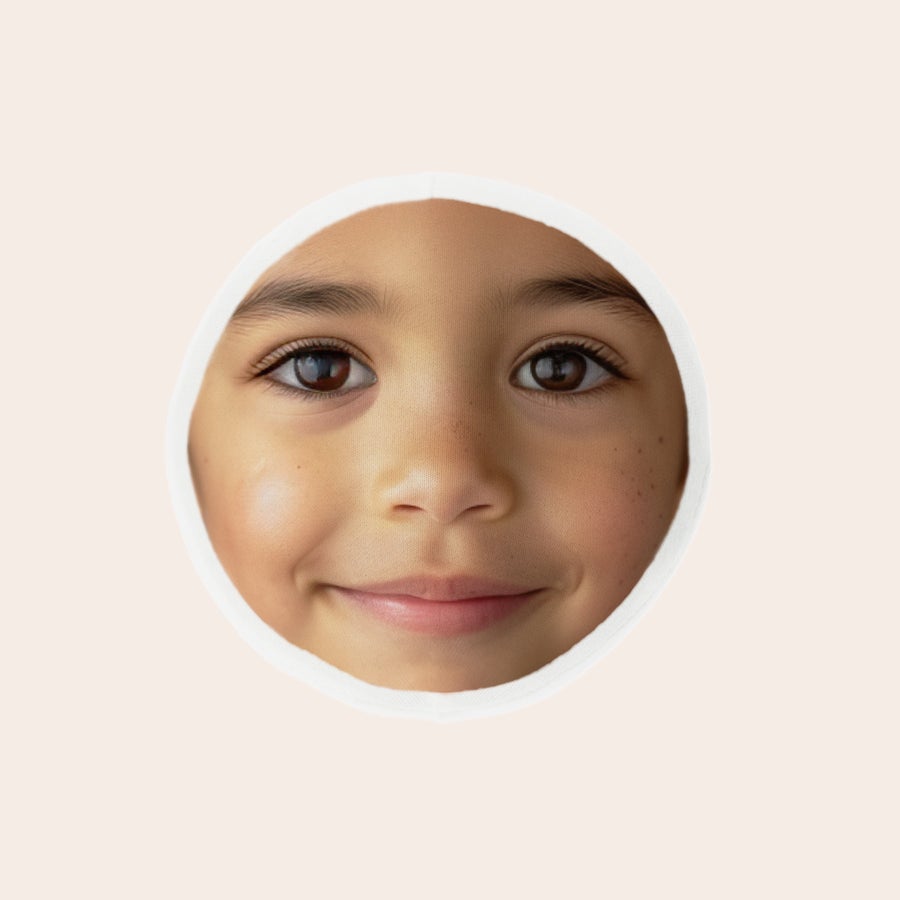 ItsieMe - Bunny Cabeza extraíble ItsieMe personalizada con foto de una cara sonriente de niño.