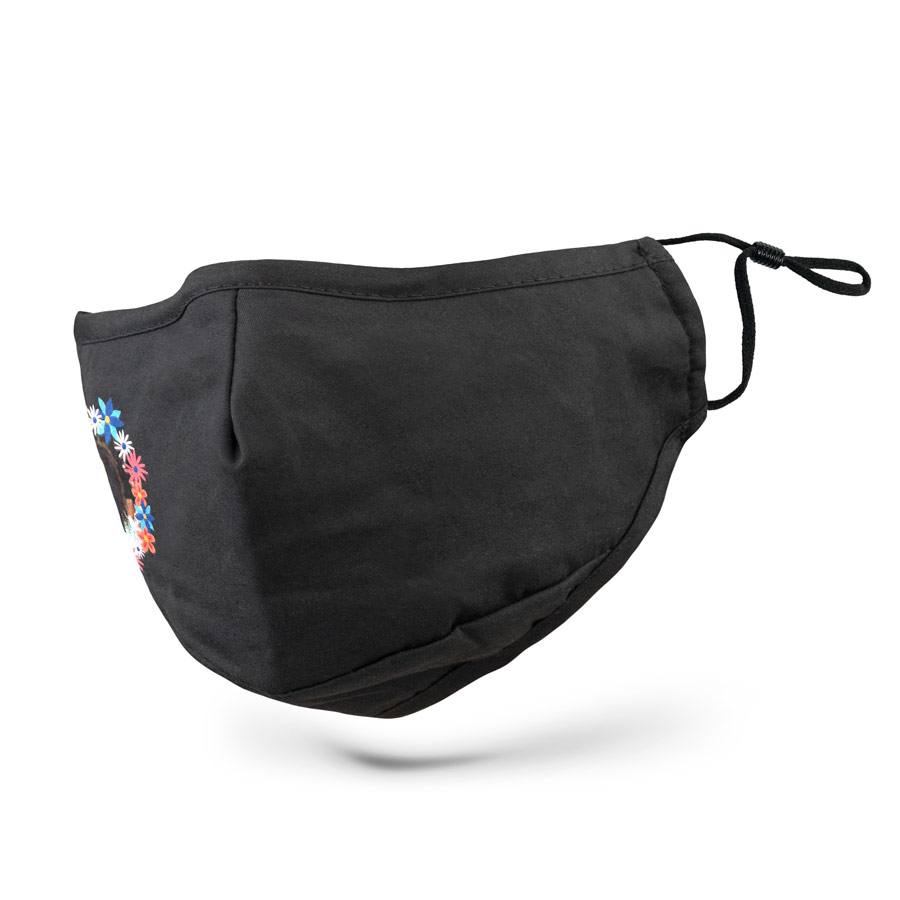 Masque tissu noir (non médical) - S