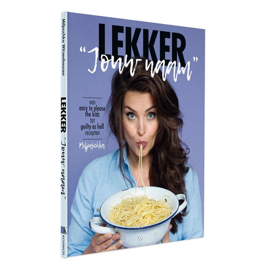 Lekker Miljuschka kookboek met naam en foto - Softcover