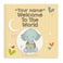 Baby book with name - Welcome to the world - Hardcover