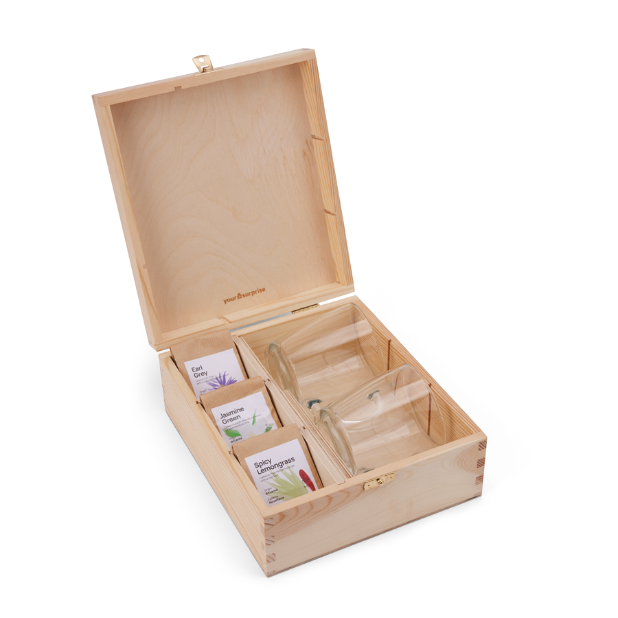 Frank about tea - grawerowana skrzynka na herbatę