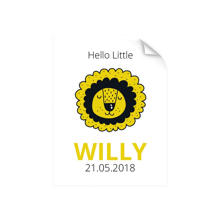 Geburtsposter - 30 x 40 cm