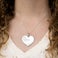 Engraved heart necklace large Engraved heart necklace large