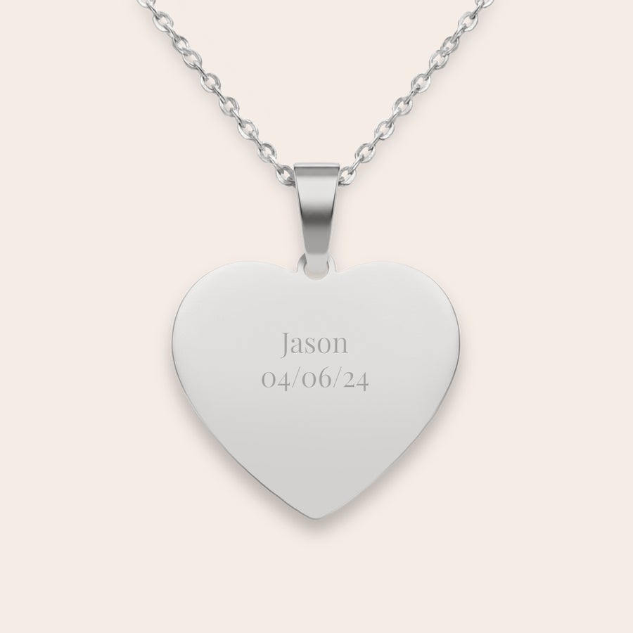 Engraved heart necklace Engraved heart necklace