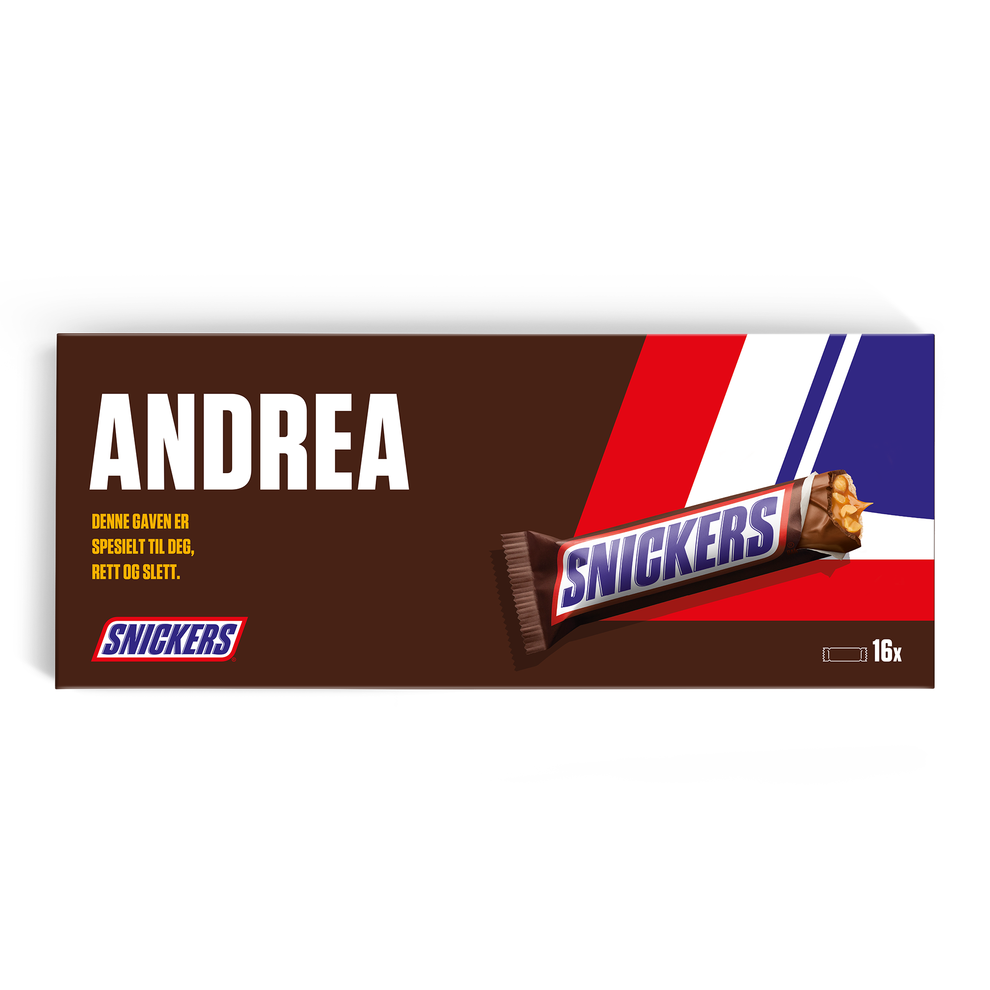 Personlig tilpasset XXL Snickers-sjokolade
