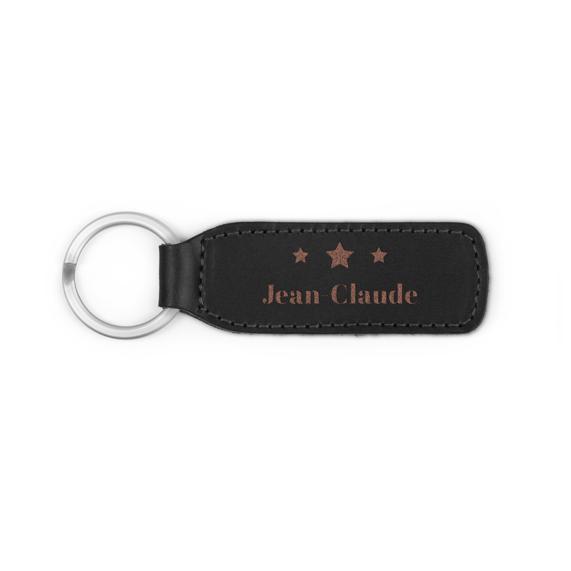 Porte-clés cuir personnalisé