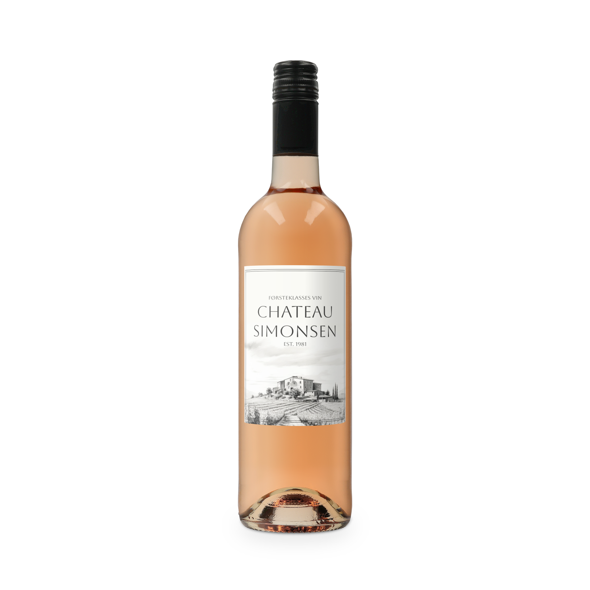 Rosévin med personlig etikette - Belvy Rose