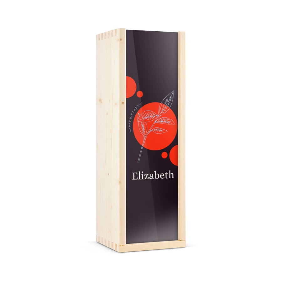 Personalised Dutch gin gift - Zuidam - Printed wooden case