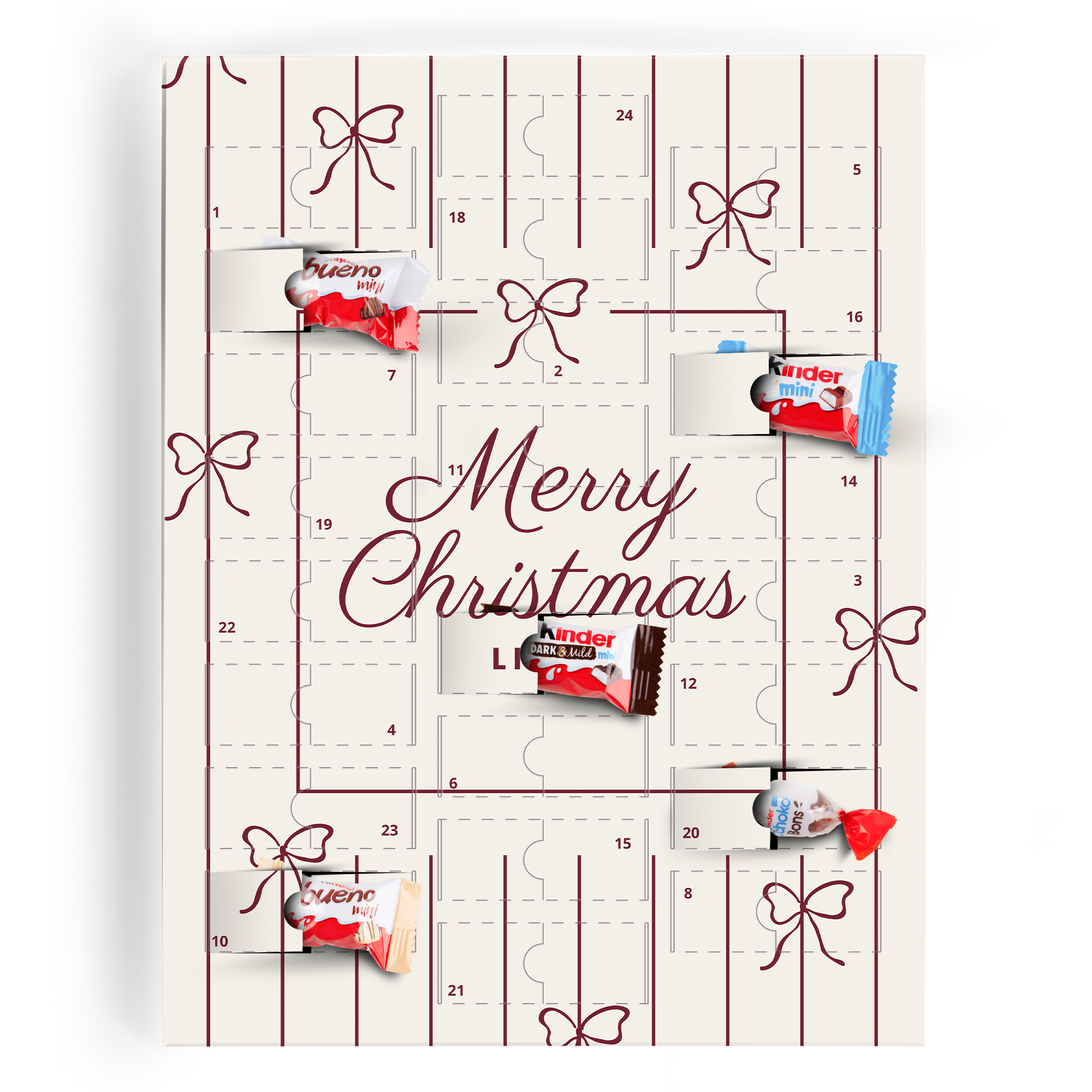 calendar de Advent cu ciocolată Kinder