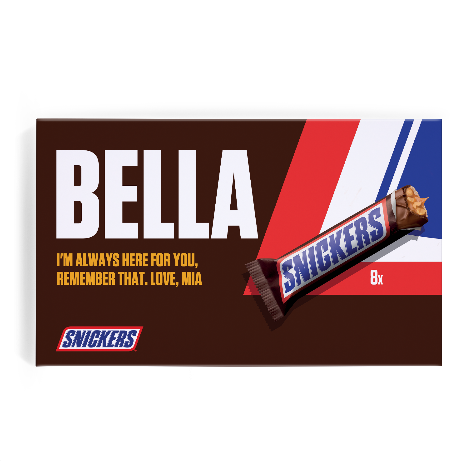 Personalised Snickers gift box