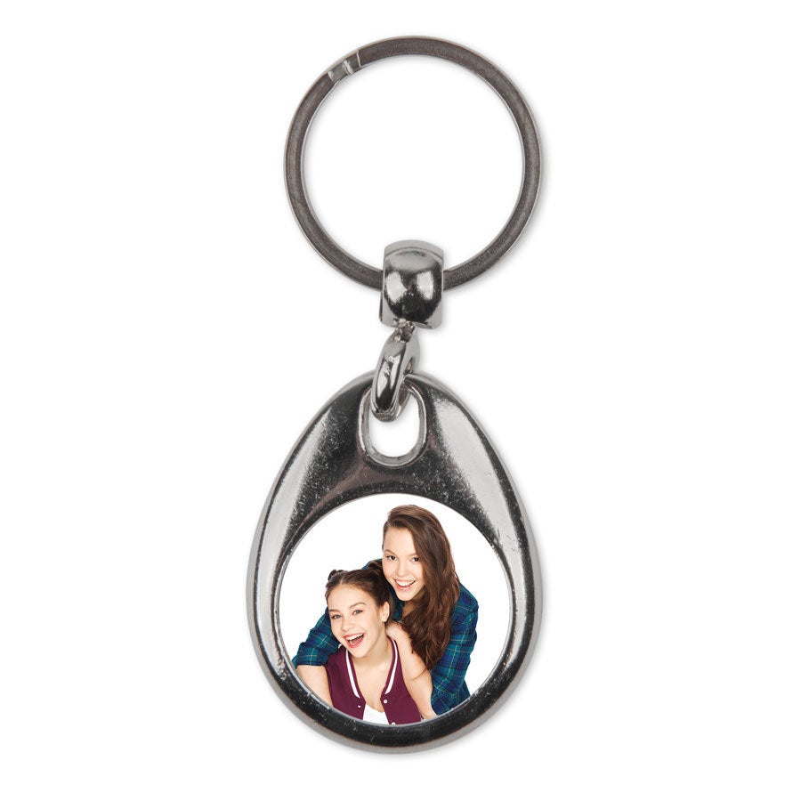 Double-sided photo keyring - Round