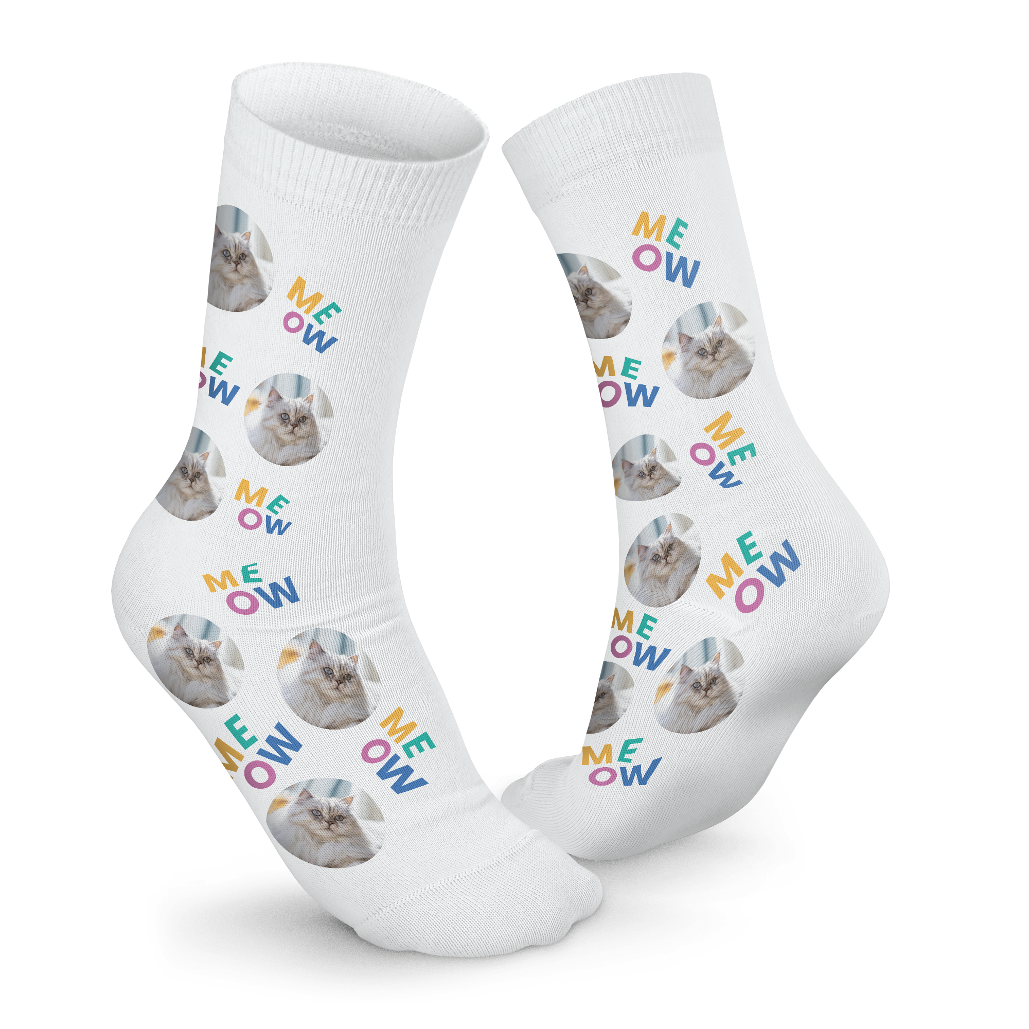 Meias personalizadas com foto animal