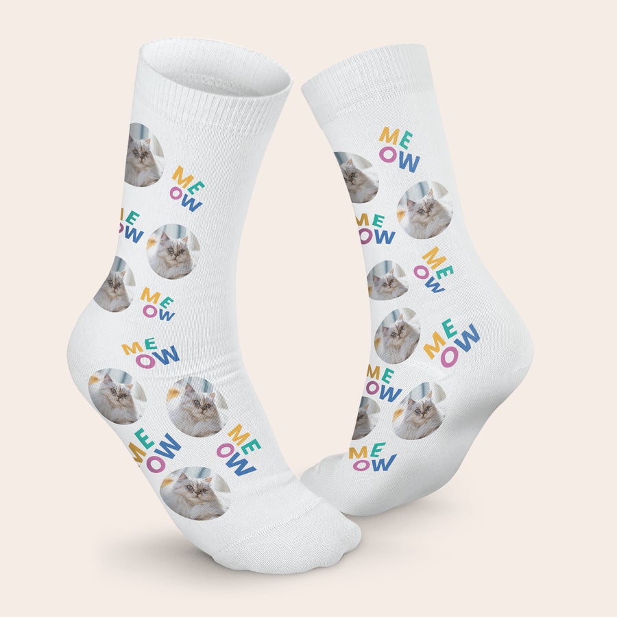 Personalised pet photo socks Personalised pet photo socks