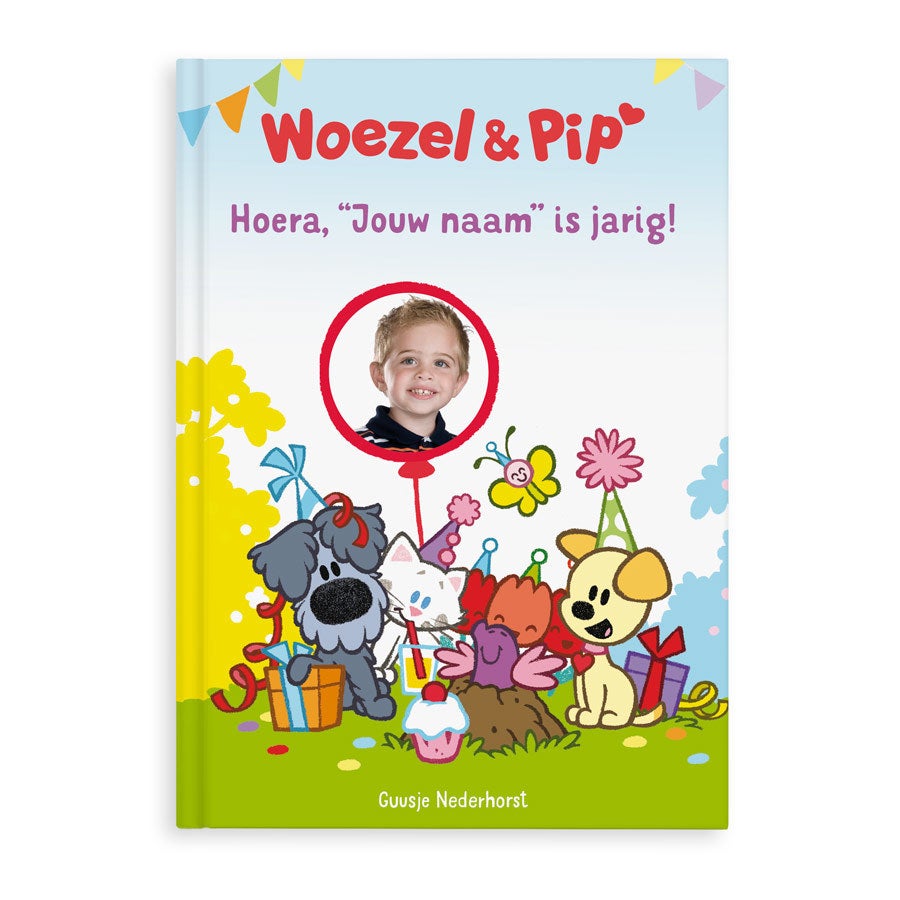 Woezel Pip boek met naam en foto - Verjaardag - XL