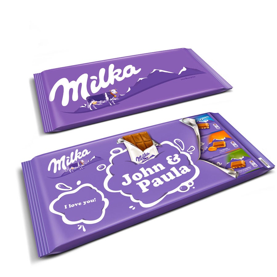 Giant personalised Milka chocolate bar | YourSurprise
