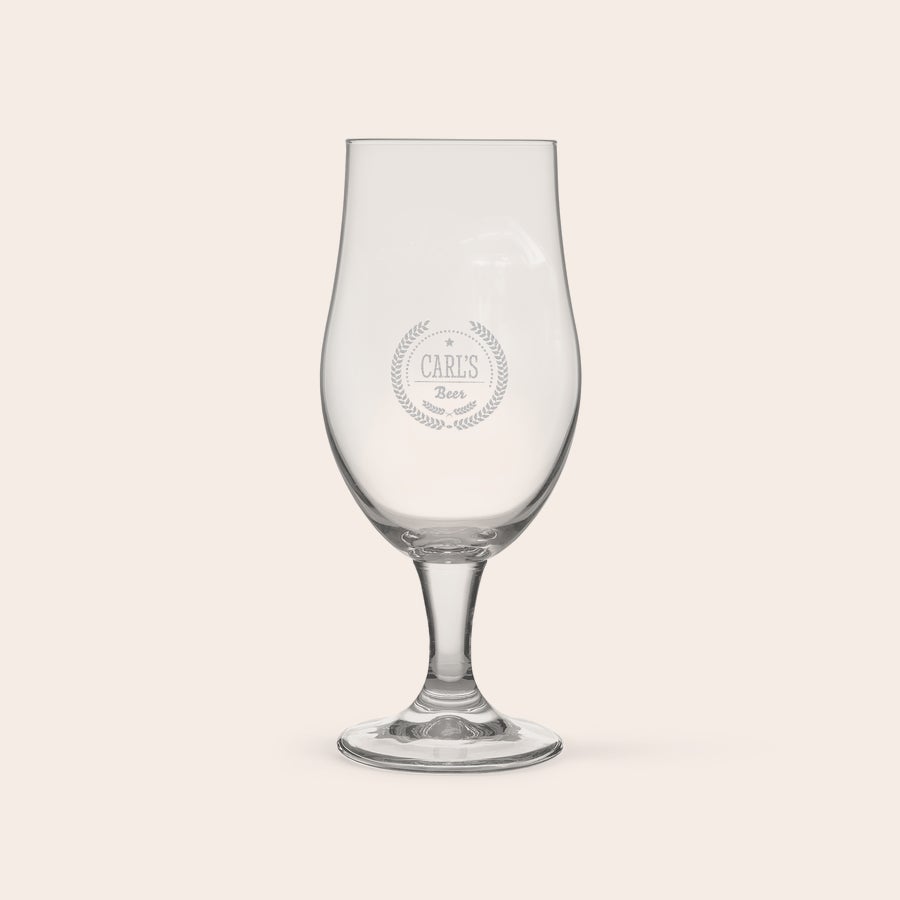 Øl gaveæske med indgraveret glas - Fars Dag Øl gaveæske med indgraveret glas - Fars Dag
