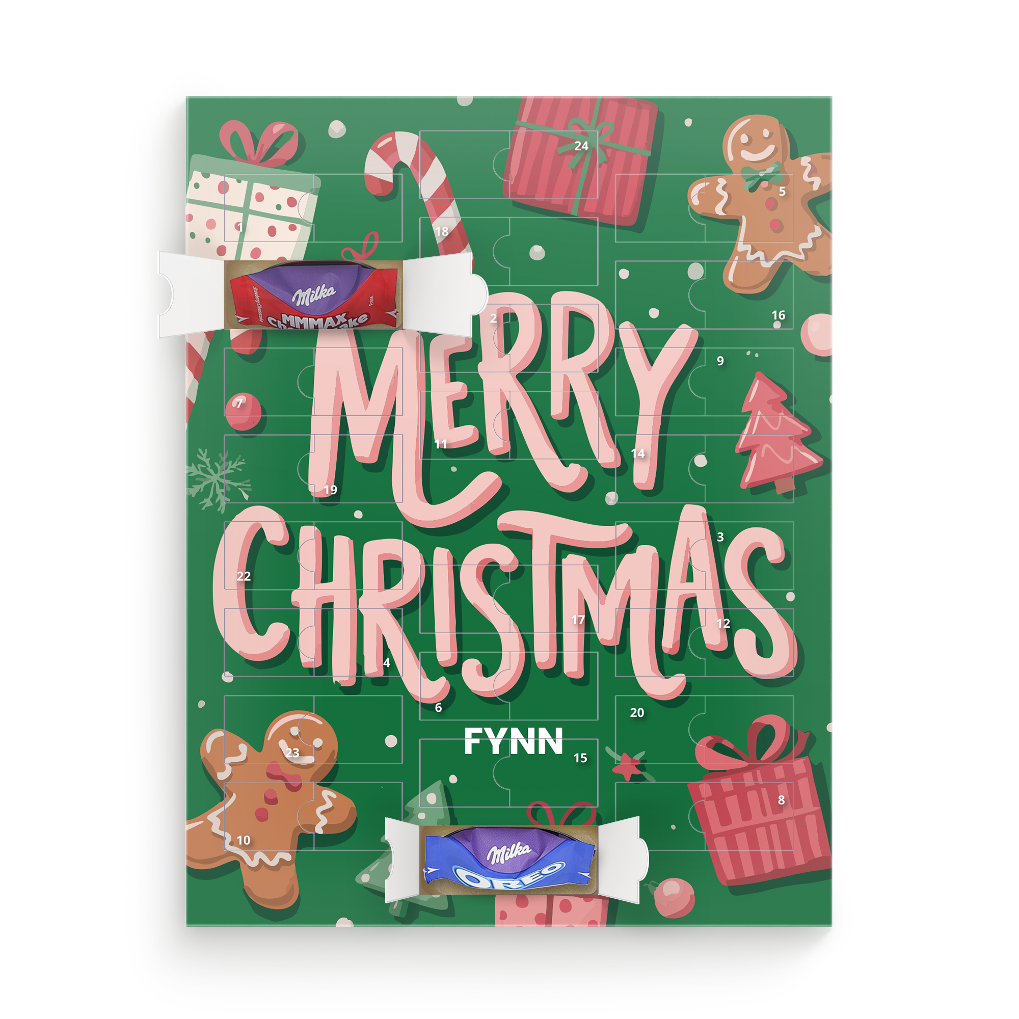 Personalised advent calendar - Milka chocolate