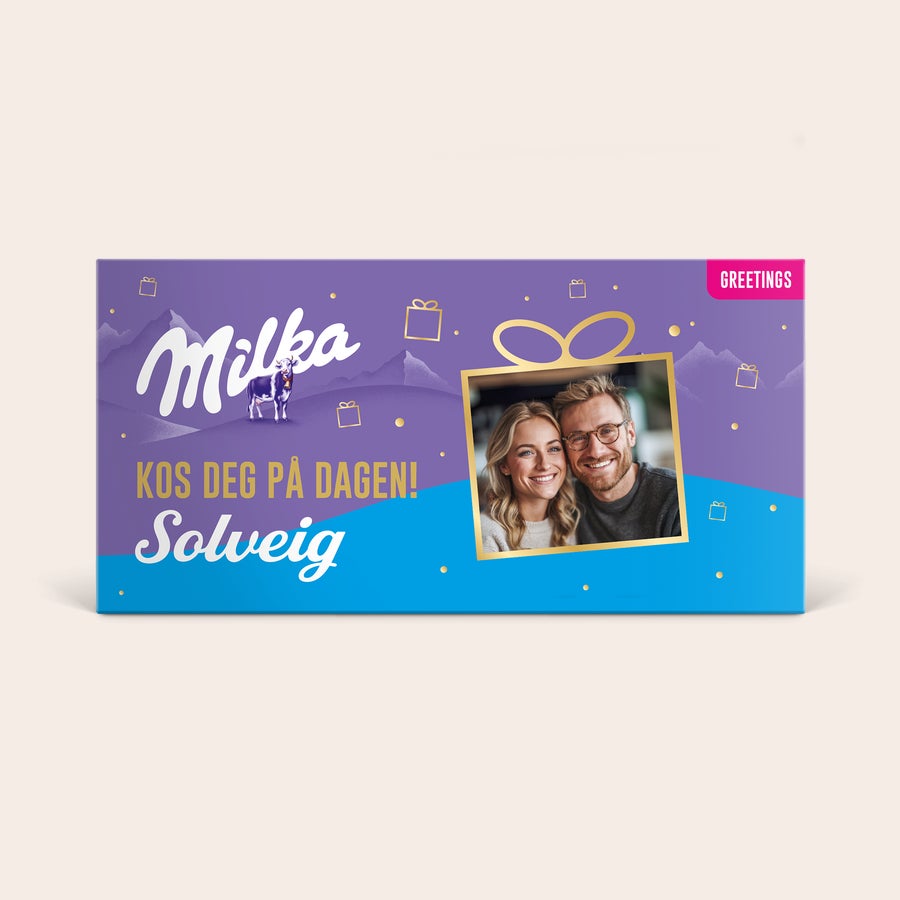 Personlig melkesjokolade - Hasselnøtt Personlig melkesjokolade - Hasselnøtt