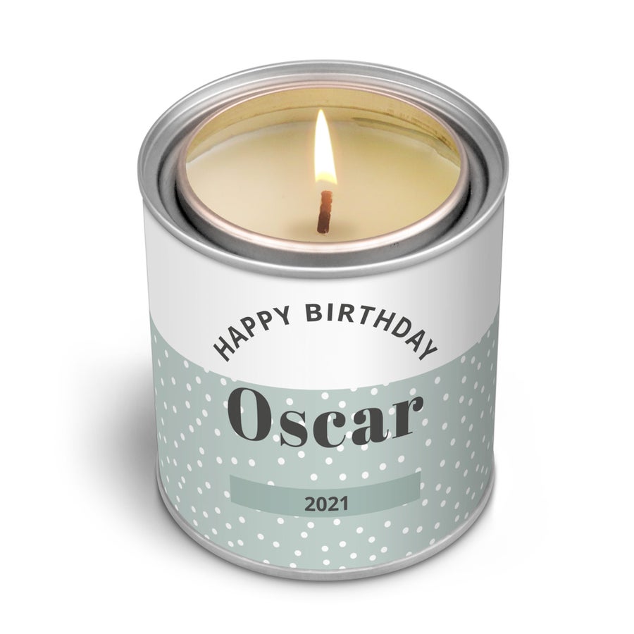 Personalised scented candle - YourSurprise