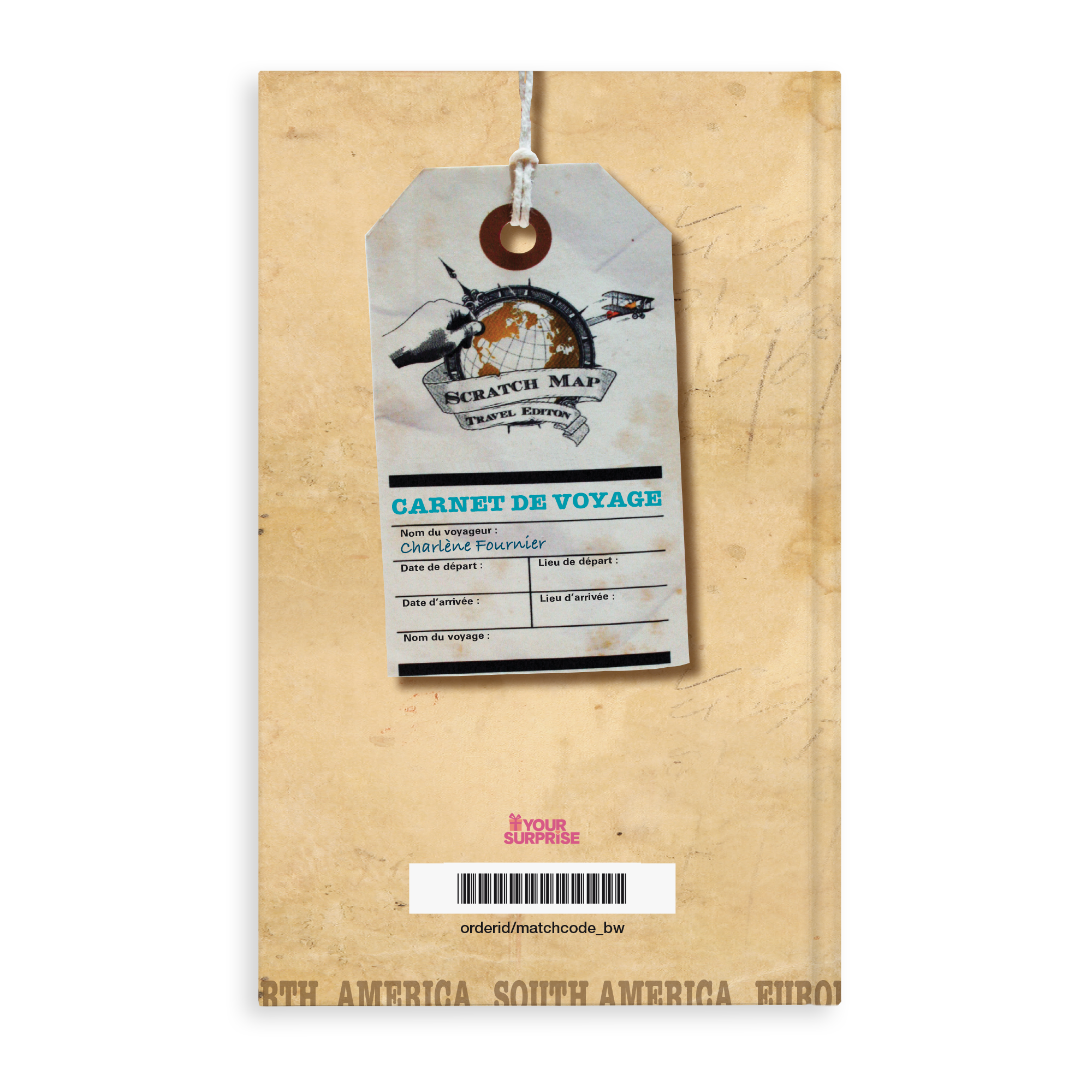 Carnet de voyage personnalisé