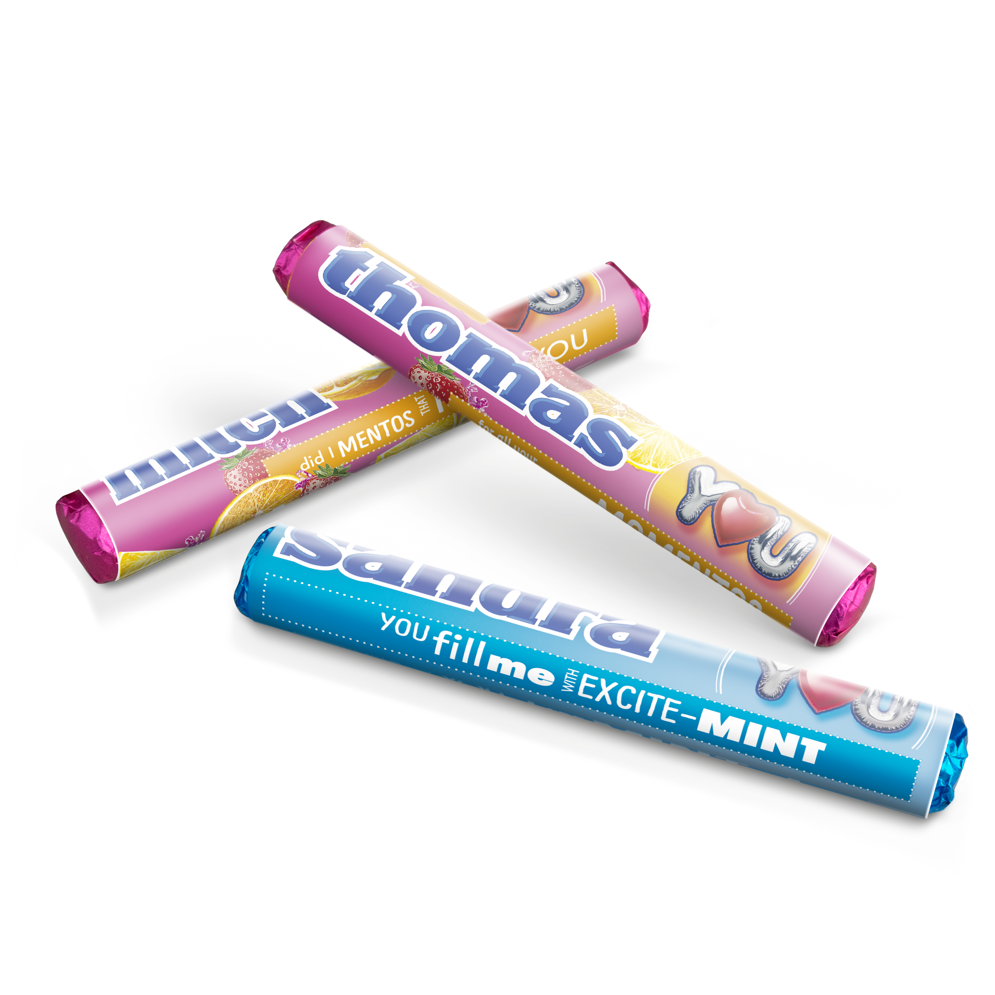 Mentos szett személyre szabott görgőkkel