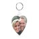 Personalised key ring - Heart - Double-sided