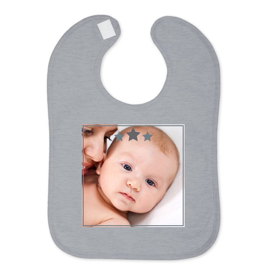 Bavaglino Personalizzato - Grigio