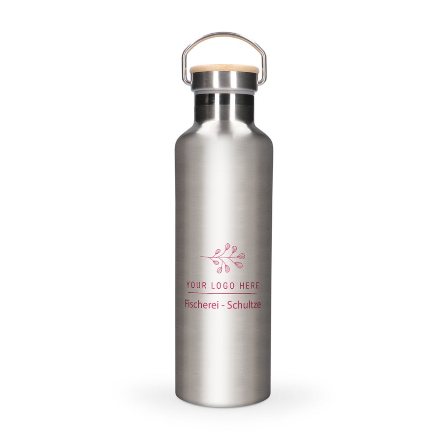Bambus Trinkflasche mit Foto Bambus Trinkflasche mit Foto