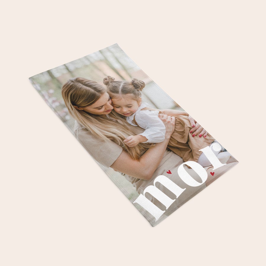 Håndklæde med heldækkende print Håndklæde med heldækkende print