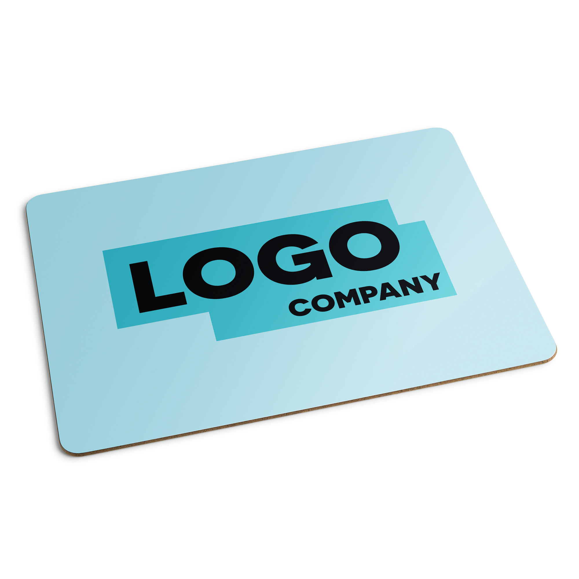 Personalizirana preproga z logotipom in besedilom pod ploščo, idealno zabavno darilo z lastno fotografijo.