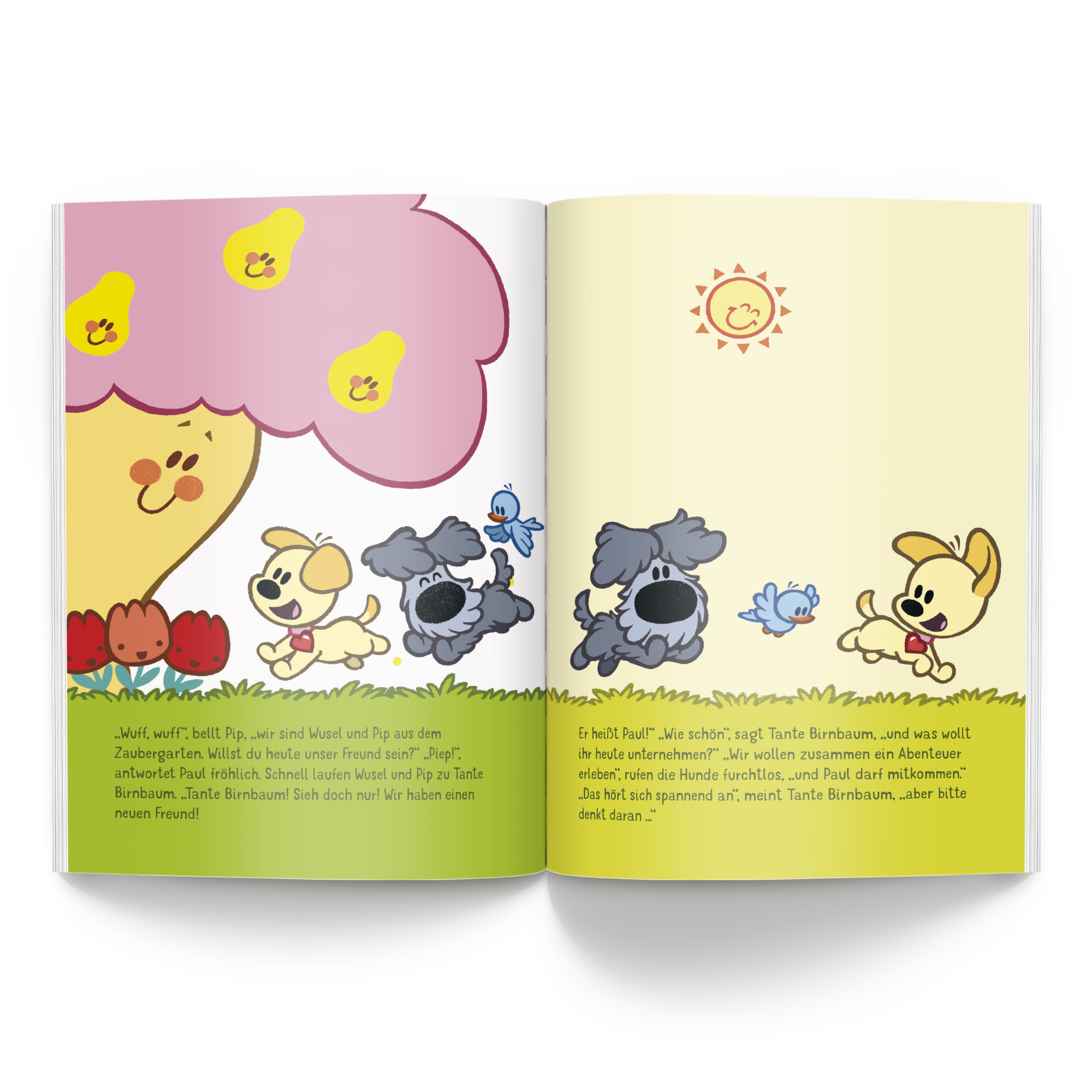 Personalisiertes Kinderbuch - Wusel & Pip - 1 Freund - XL Softcover mit individuell anpassbarer Geschichte.