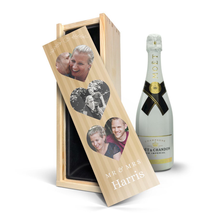 Șampanie în cutie personalizată - Moët & Chandon Ice Imperial (750ml)