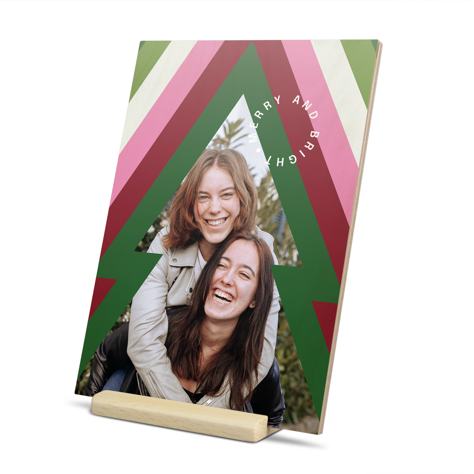 Weihnachtskarte Holz