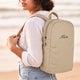 Kirjailtu reppu - Aikuisille - Taupe - Puffy-tyylinen