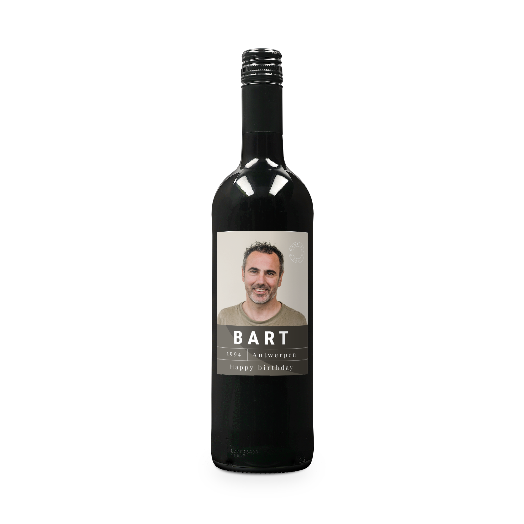 Wijn Belvy Rood personaliseren