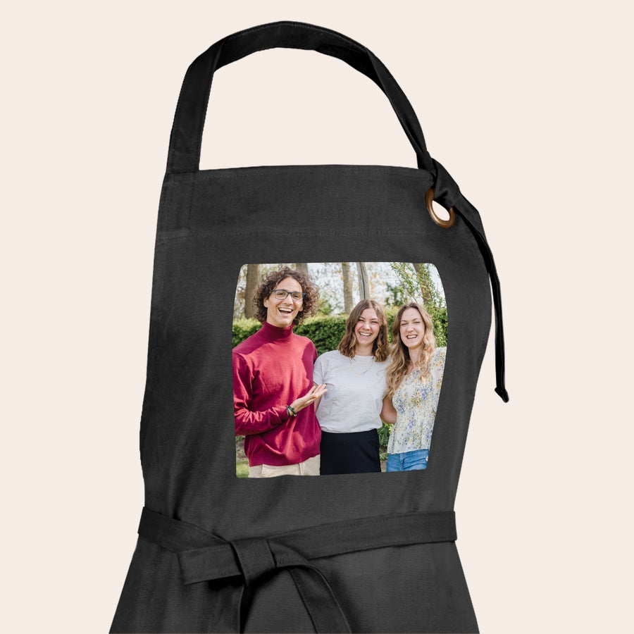 Personalizowany Fartuch grillowy - czarny Personalizowany Fartuch grillowy - czarny