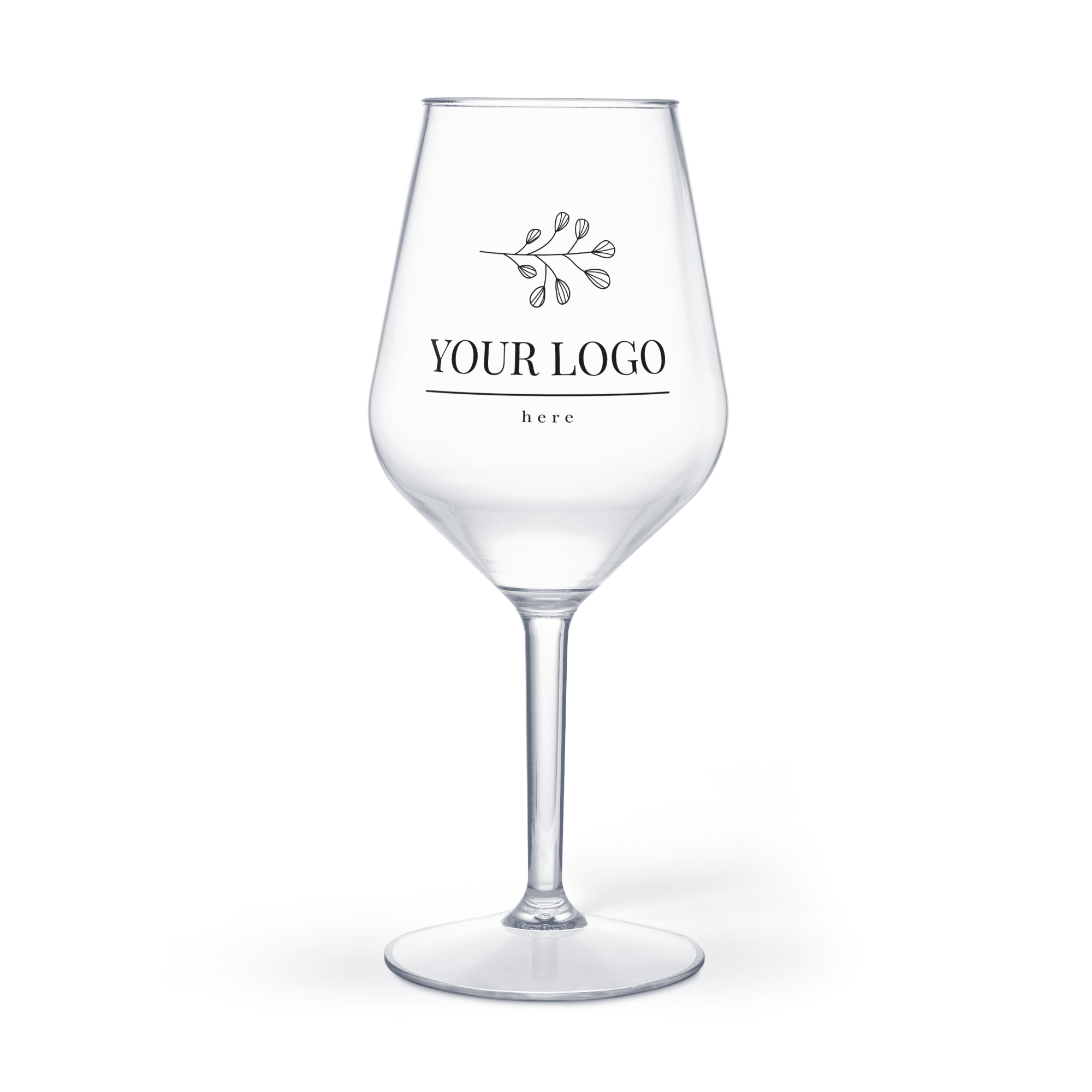 Wine Glass - Plastic - Printed