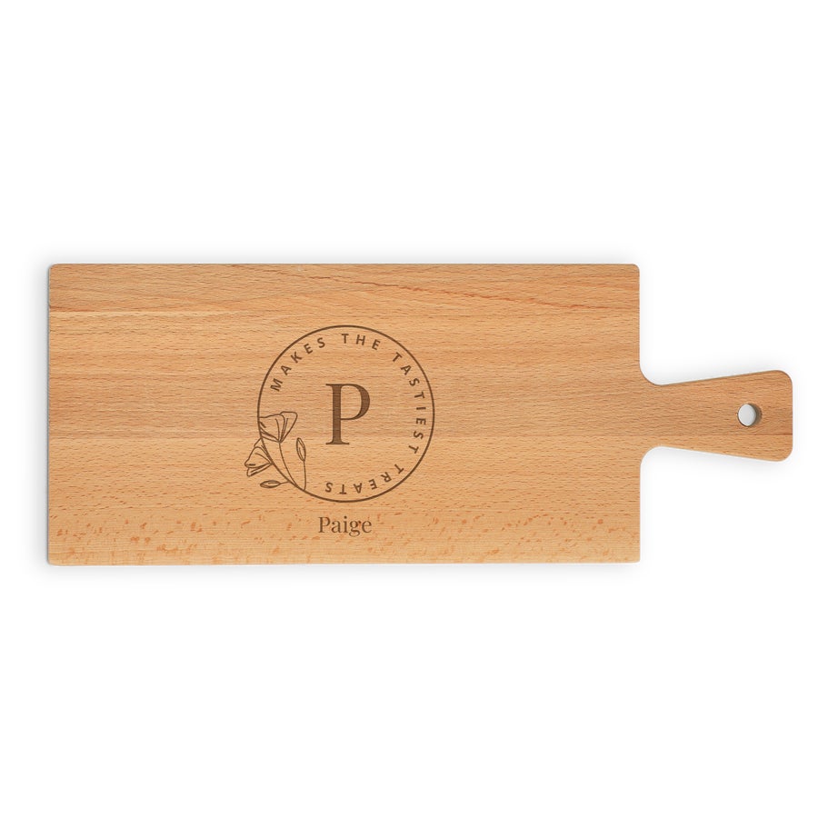 Personoitu tarjoilulautanen omalla kaiverruksella - Pyökkiä - Suorakulmainen muoto - Vaakasuuntainen - Koko L - Laserkaiverrettu Personoitu tarjoilulautanen omalla kaiverruksella - Pyökkiä - Suorakulmainen muoto - Vaakasuuntainen - Koko L - Laserkaiverrettu