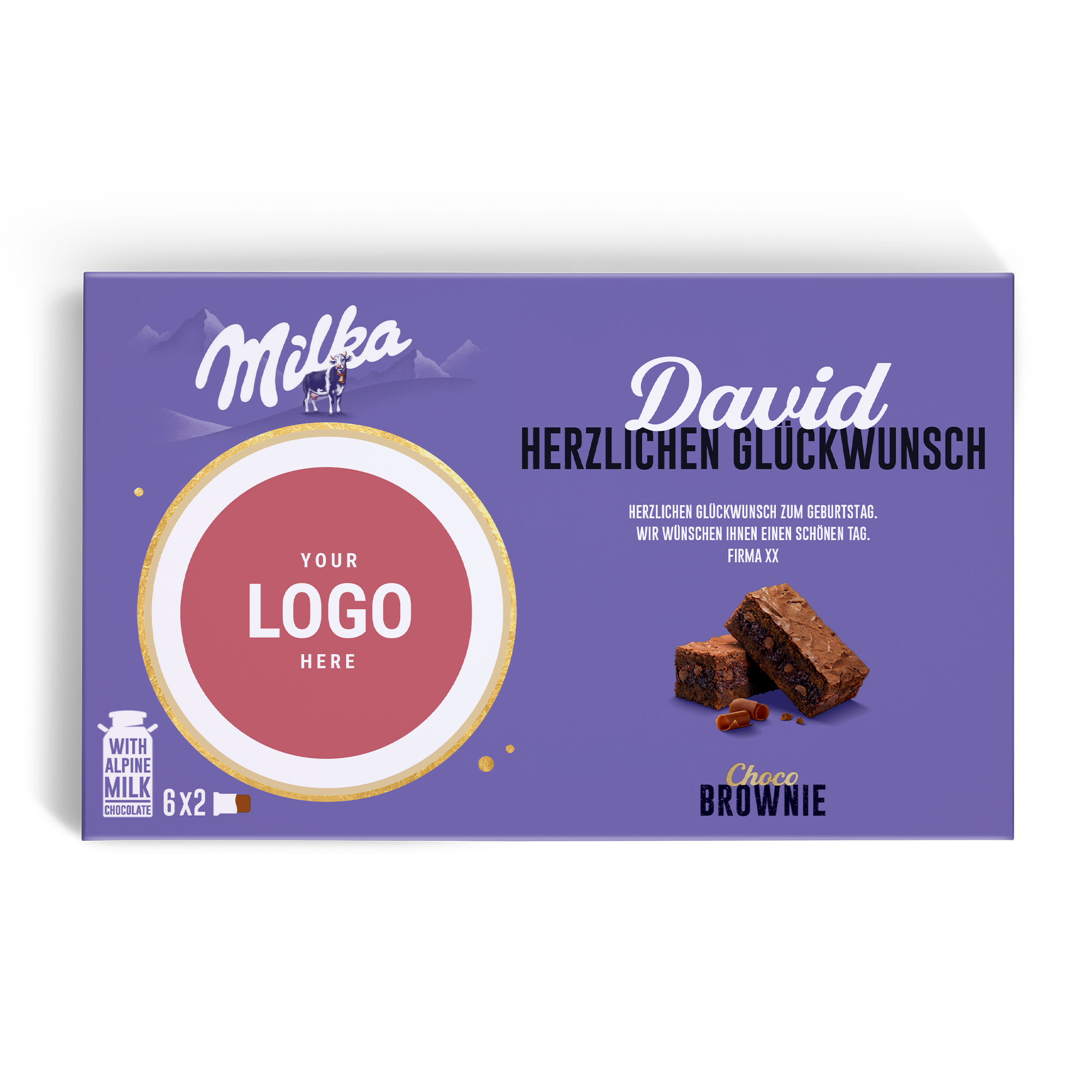 Personalisierte Milka Choco Brownie