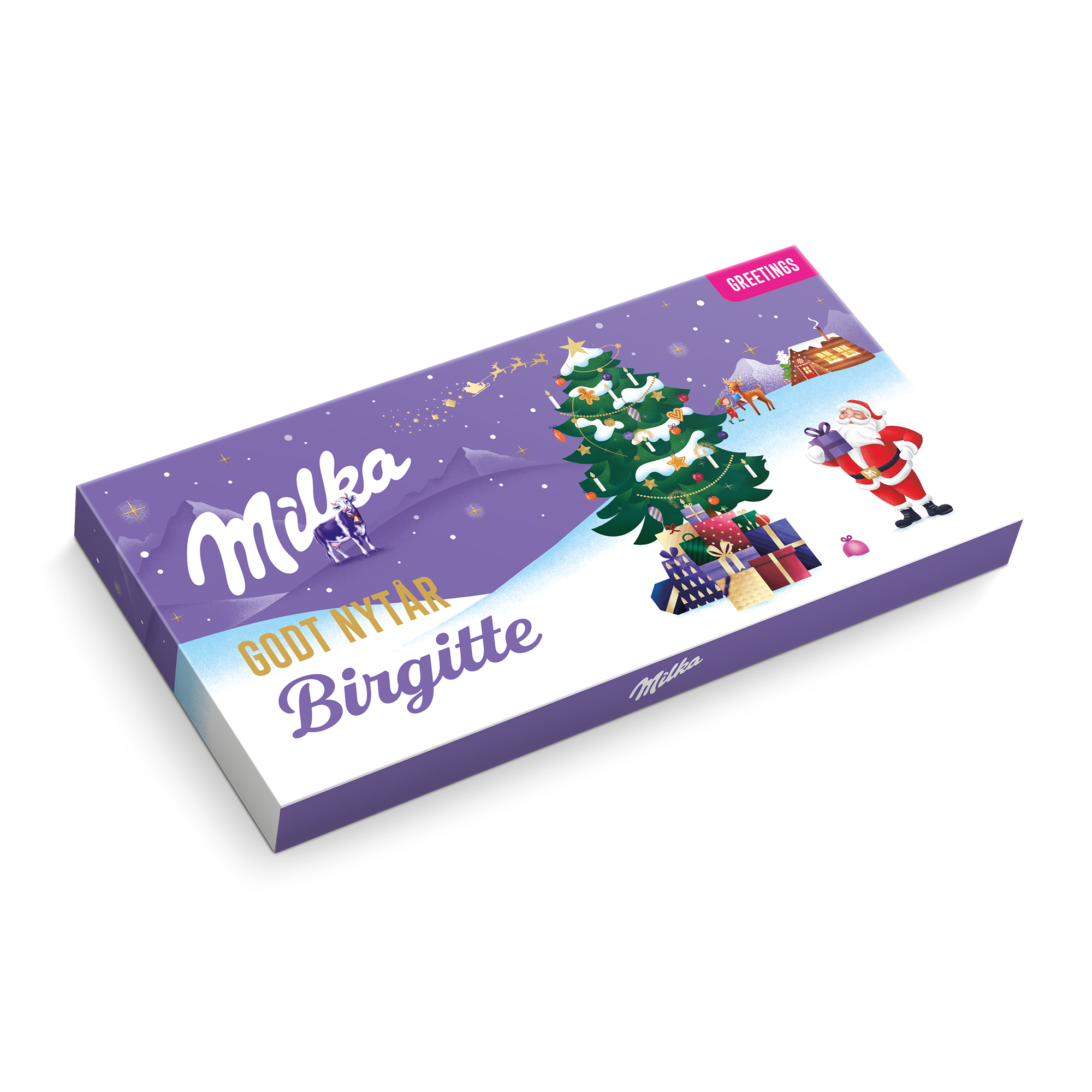 Personlig Milka-sjokoladekort