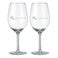 Kieliszki do wina czerwonego - grawerowane - 2 sztuki