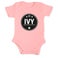 Baby onesie - kort erme - Baby rosa - 50/56