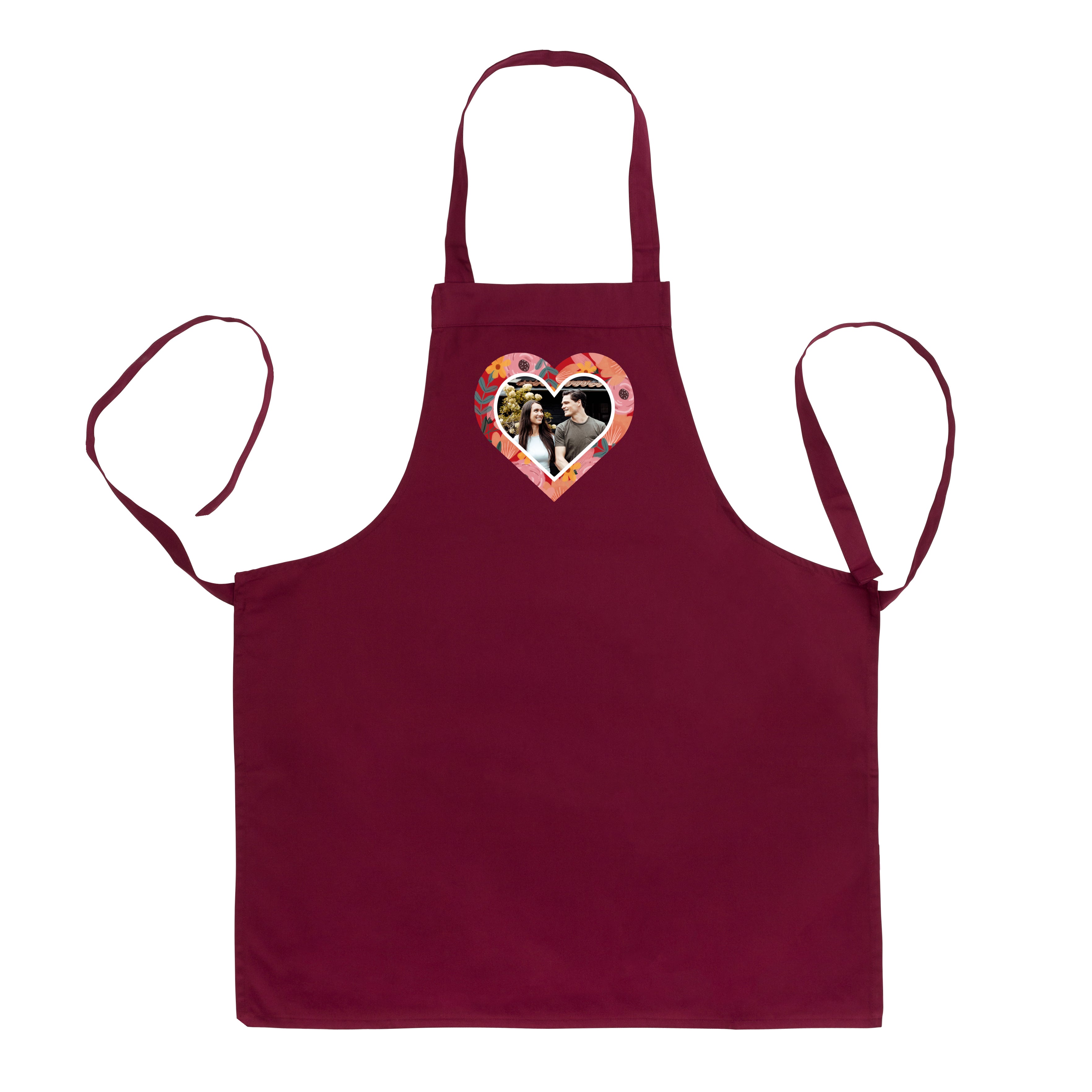 Personalised Kitchen Apron - Burgundy