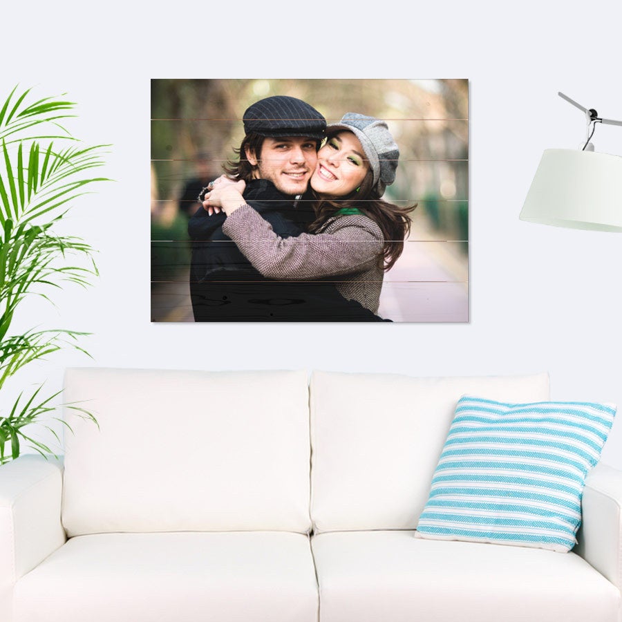 Fotoprint på træplanker (80x60cm)