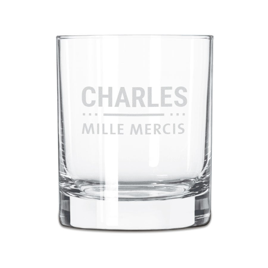 Verre à whisky personnalisé Fête des Pères Verre à whisky personnalisé Fête des Pères